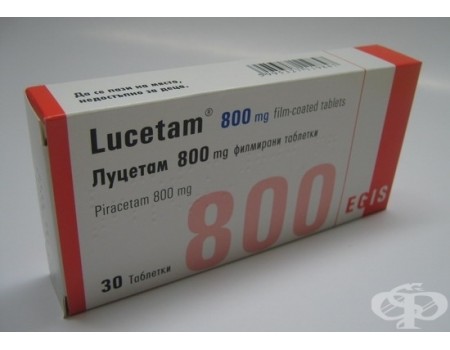 LUCETAM 800 mg. 30 tablets